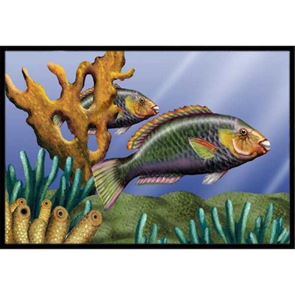 Carolines Treasures Undersea Fantasy 11 Indoor and Outdoor Mat- 18 x 27 in. PTW2036MAT - main